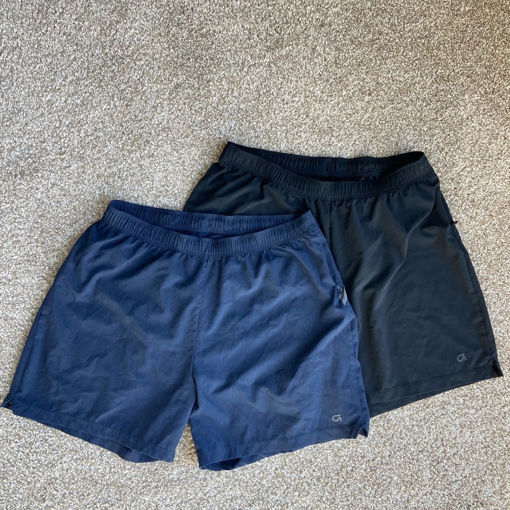 GAPfit Men’s Navy Blue and Black Quick Dry Shorts